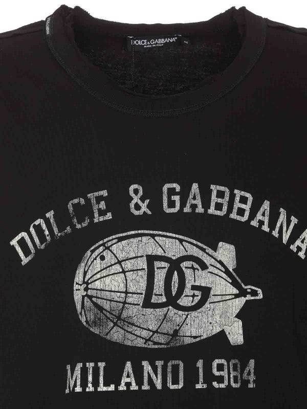 Black T-Shirt shop online: DOLCE & GABBANA