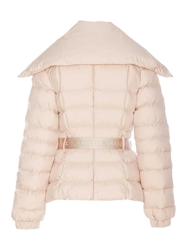 ELISABETTA FRANCHI: casual jackets online - Beige Padded Down Jacket