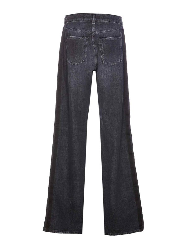 ELISABETTA FRANCHI: bootcut jeans online - Wide Leg Jeans With Satin Band