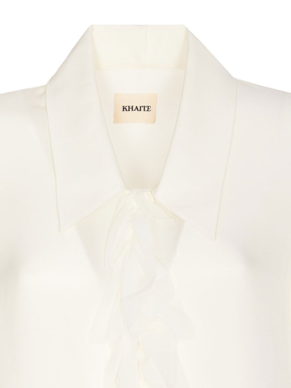 White Luka Top shop online: KHAITE