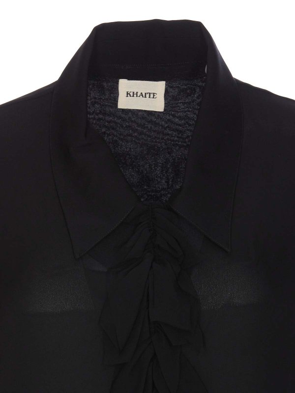 Black Luka Top shop online: KHAITE