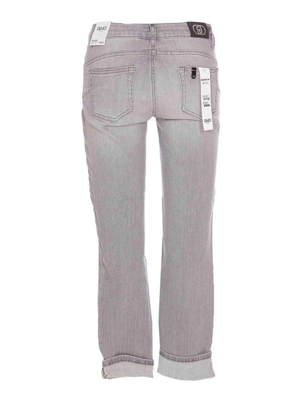 Liu Jo: bootcut jeans online - Skinny Bottom Up Strass Jeans