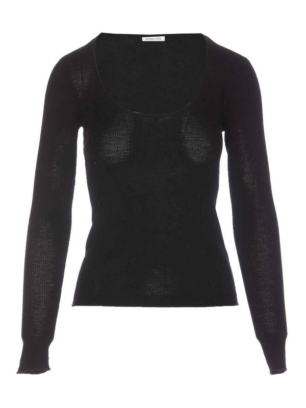 PATRIZIA PEPE: crew necks - Black Sweater