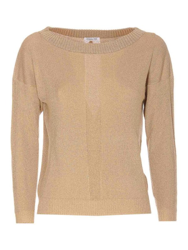 PATRIZIA PEPE: Pull col rond - Pull Col Rond - Beige