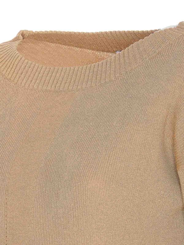 Pull Col Rond - Beige shop online: PATRIZIA PEPE
