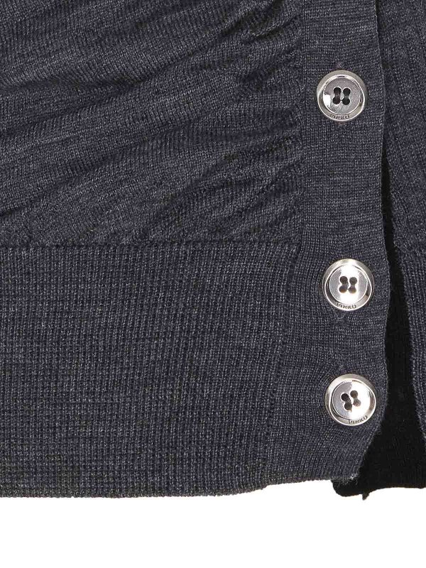 The Best Shops Pinko: Suéteres con cuello pico - Suéter Cuello Redondo - Gris