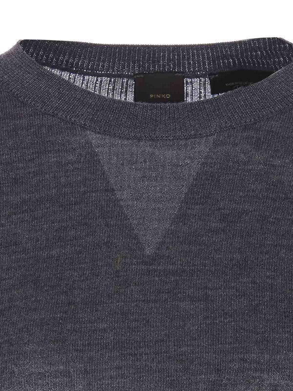 Suéter Cuello Redondo - Gris shop online: Pinko