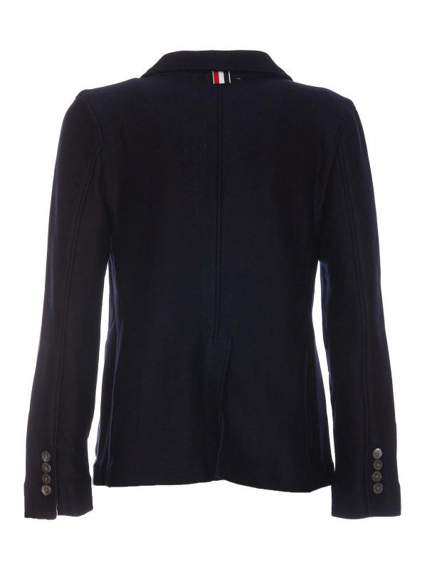 ジャケット THOM BROWNE Woman Jacket Blue FOD025X05222 415 Thom Browne zipped-up Padded Jacket | Blue | FARFETCH