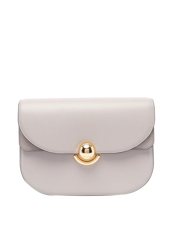 FURLA: cross body bags - Vanilla Small Sfera Crossbody Bag