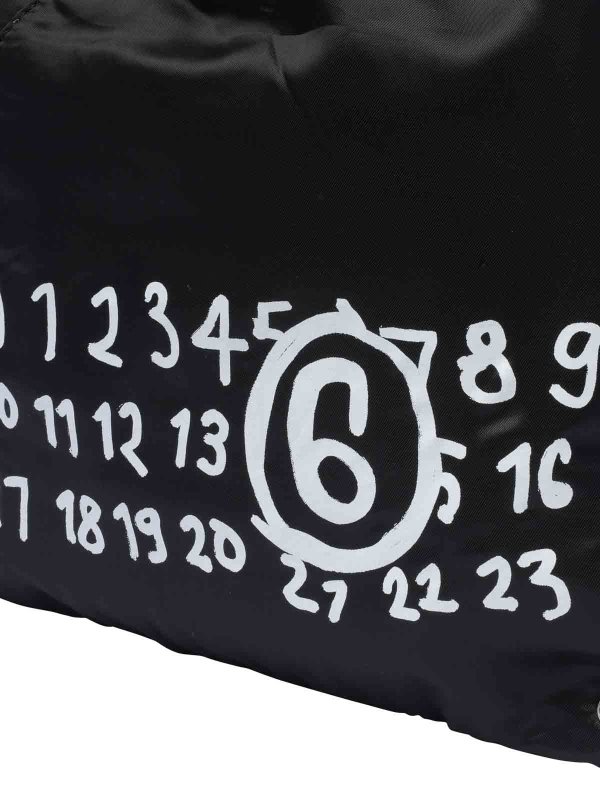 クロスボディバッグ - 黒 shop online: MM6 MAISON MARGIELA