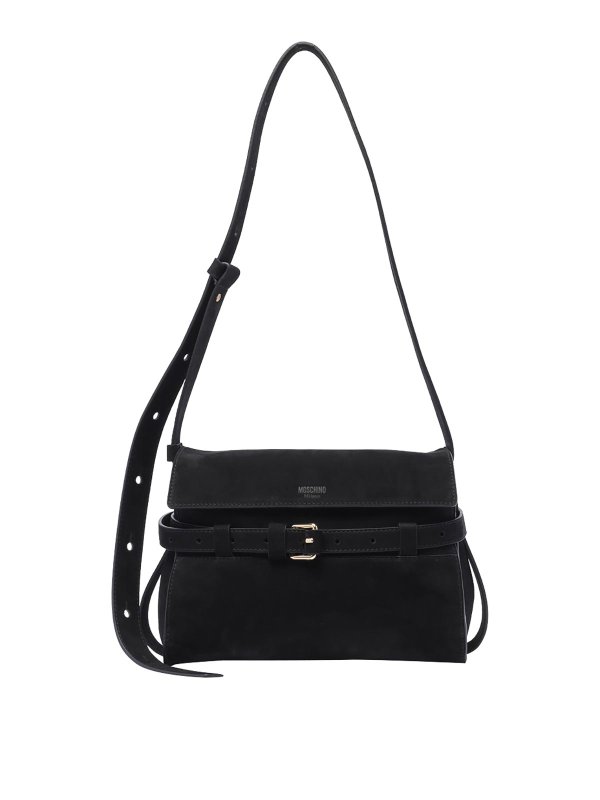 MOSCHINO: クロスボディバッグ - クロスボディバッグ - 黒