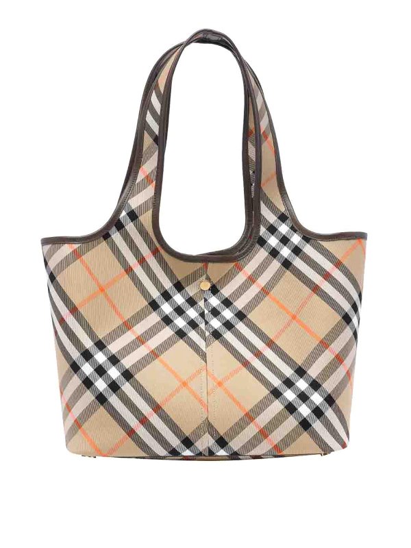 The Best Shops BURBERRY: cross body bags - Sand Check Tote Bag