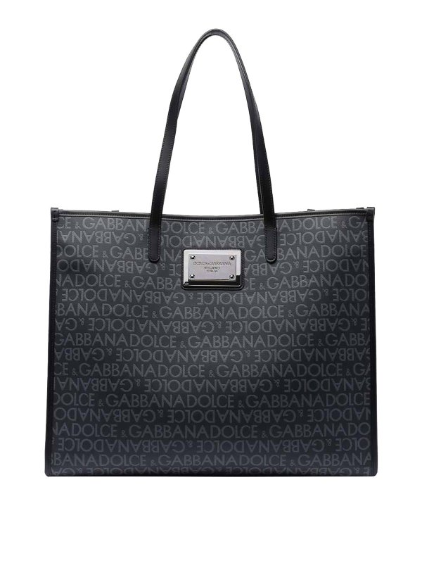 DOLCE & GABBANA: トートバッグ - トートバッグ - 黒