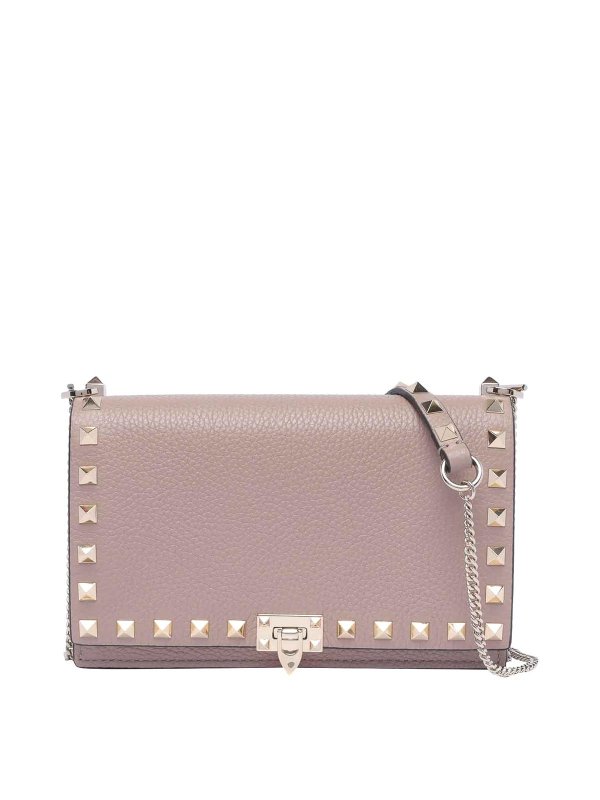 VALENTINO GARAVANI: クロスボディバッグ - クロスボディバッグ - ベージュ