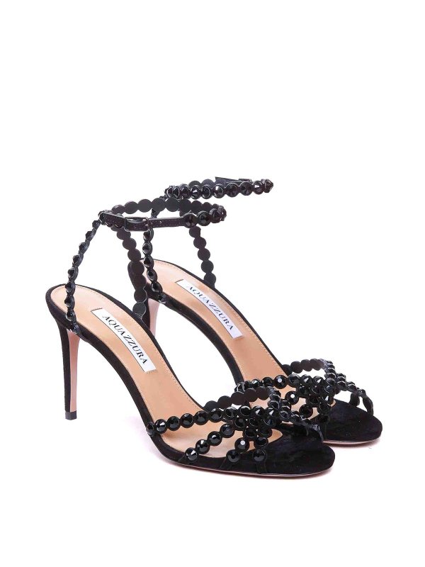 サンダル - 黒 shop online: Aquazzura