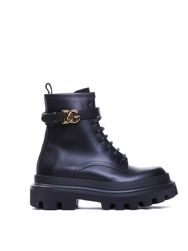DOLCE & GABBANA: Stiefeletten - Stiefeletten - Schwarz