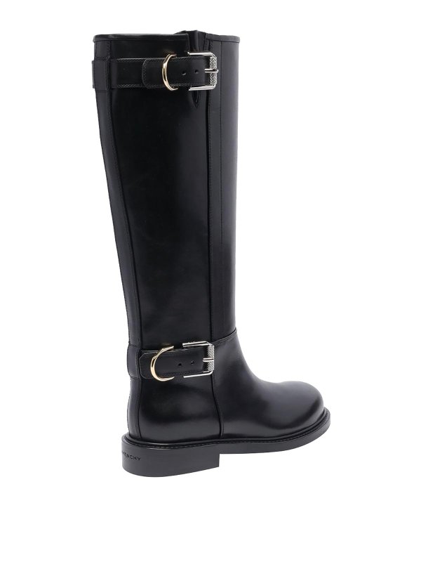 The Best Shops GIVENCHY: boots - Black Voyou Flat Boot
