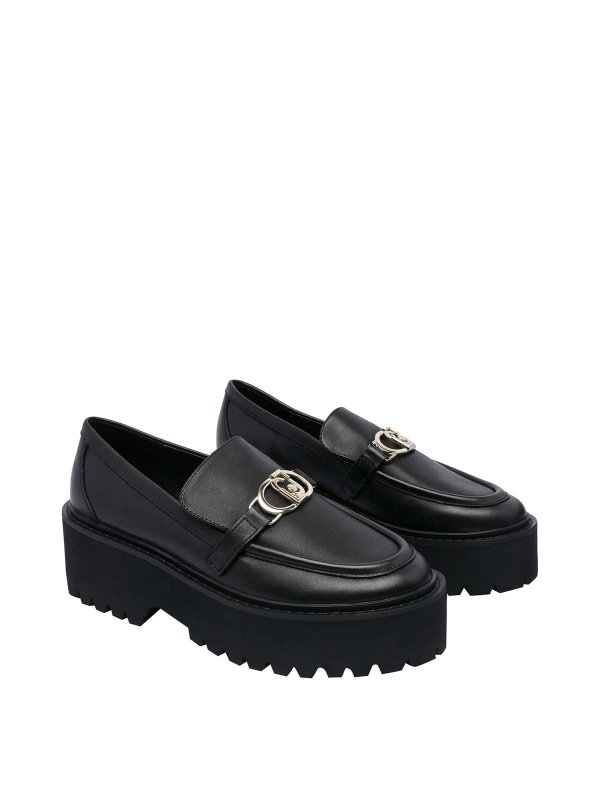 Liu Jo: Loafers & Slippers online - Black Forty Loafers