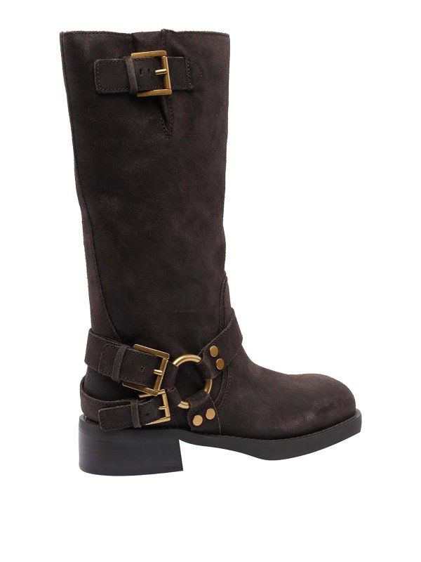 The Best Shops Michael Michael Kors: stivali - Stivali da moto Crosby marroni