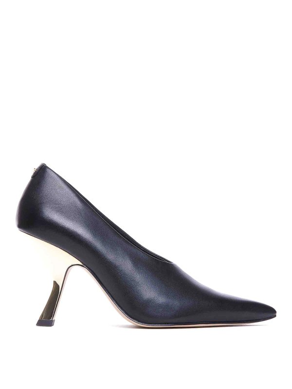 Michael Michael Kors: scarpe décolleté - DecolletÃ¨ Luna in pelle nera