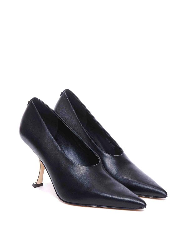 DecolletÃ¨ Luna in pelle nera shop online: Michael Michael Kors