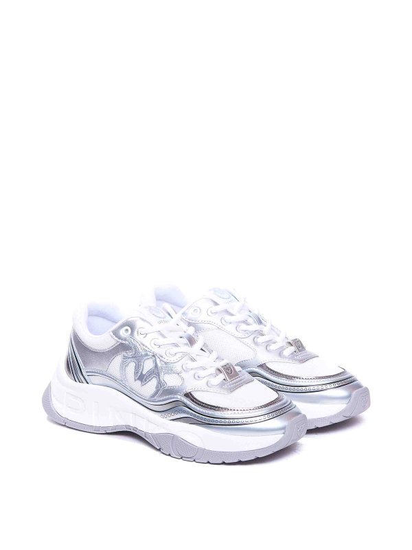 Scneaker Glammy 04 color argento shop online: Pinko