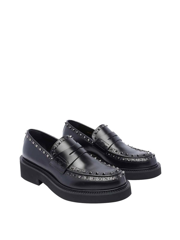 VALENTINO GARAVANI: ロファー＆スリッパ online - ローファー - 黒