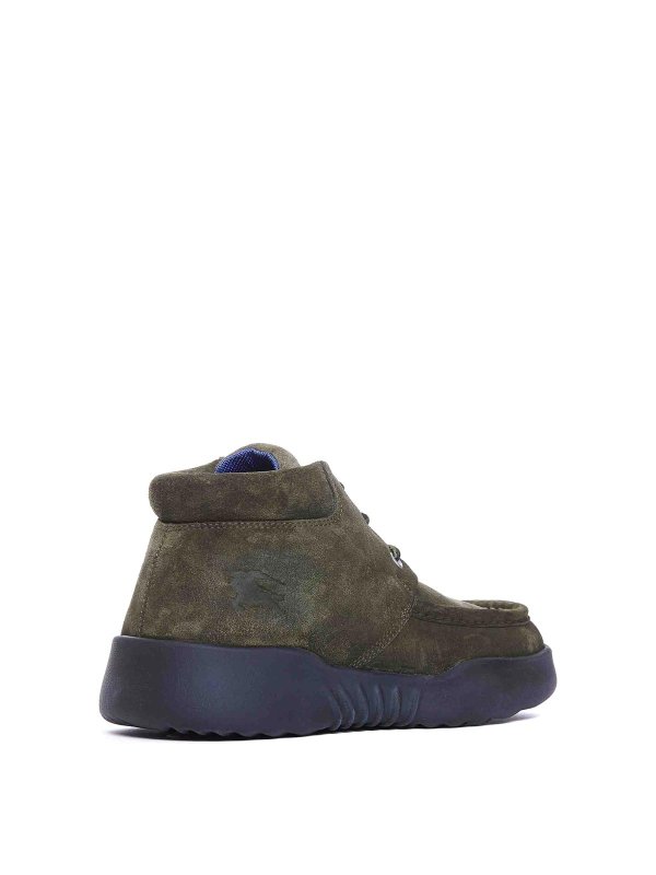 BURBERRY: classic shoes online - Suede Log Lace Up Shoes