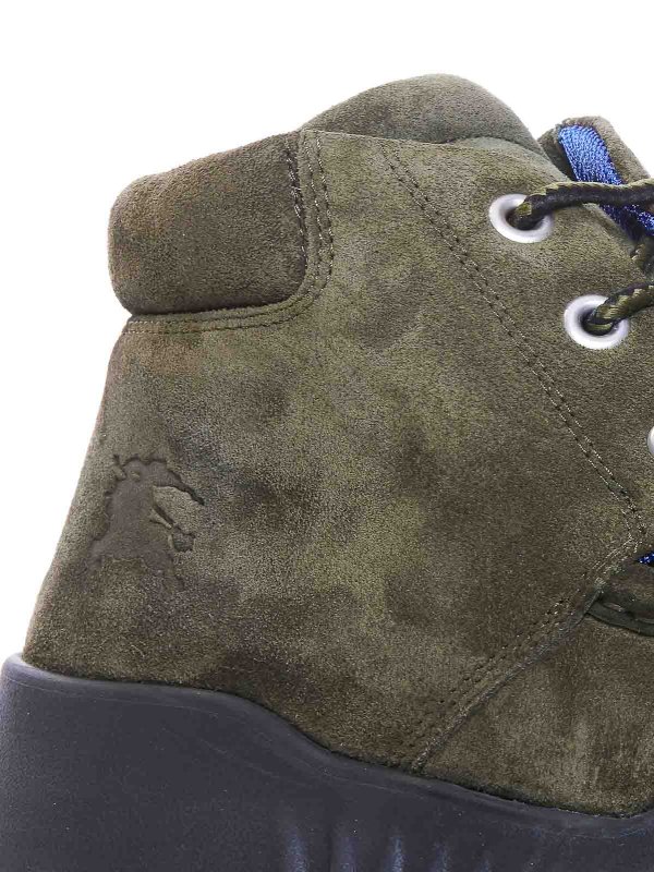 The Best Shops BURBERRY: classic shoes - Suede Log Lace Up Shoes