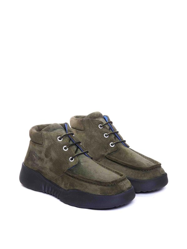 Suede Log Lace Up Shoes shop online: BURBERRY