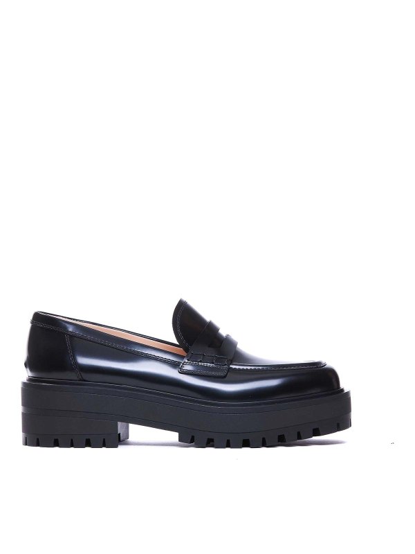 Gianvito Rossi: classic shoes - Black Loafers