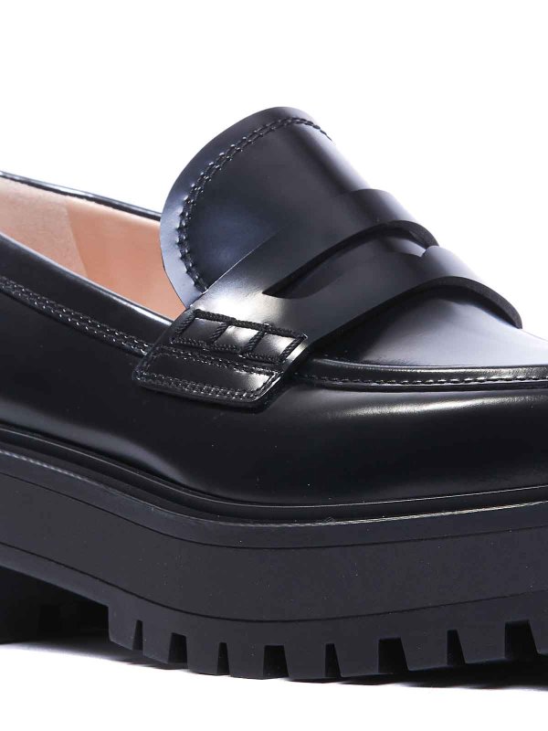 The Best Shops Gianvito Rossi: classic shoes - Black Loafers