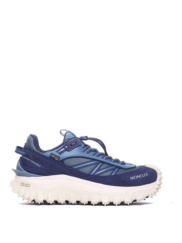 MONCLER: sneakers - Scneaker Trailgrip blu