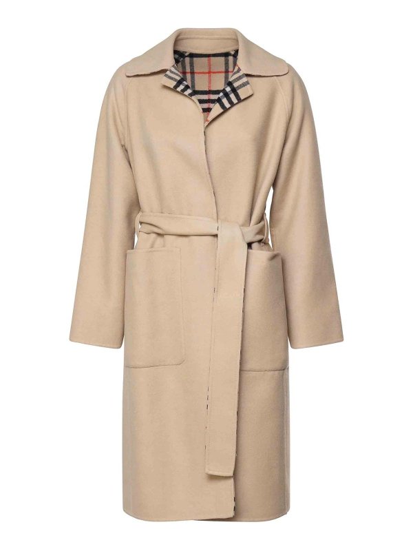 BURBERRY: Kurze Mäntel - Kurzer Mantel - Beige