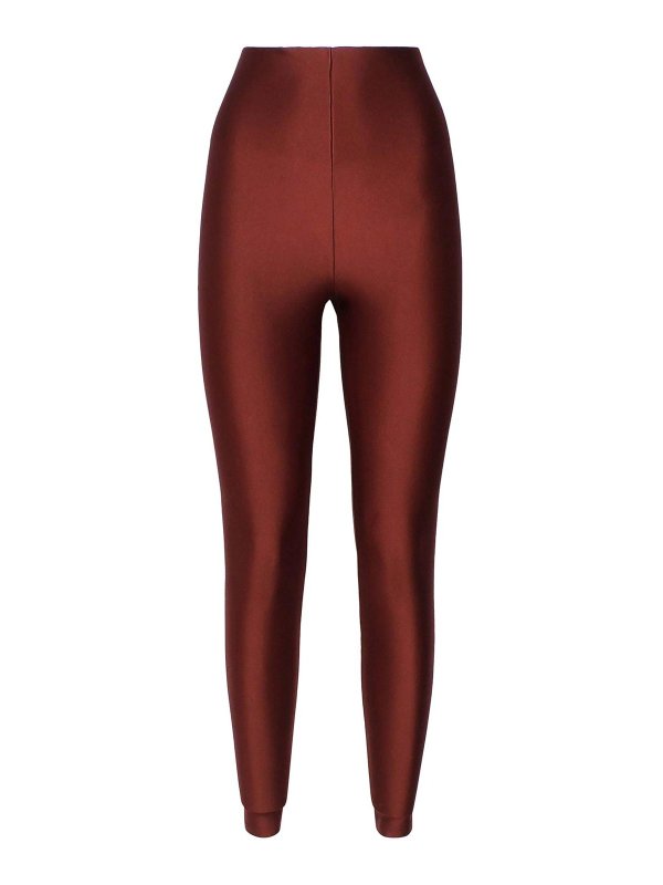 The Andamane Holly 80S Leggings - Dark Red