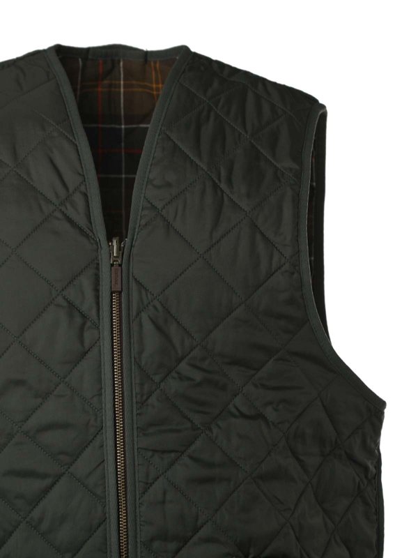 Barbour ベスト サイズ12 緑 Barbour（バブアー） ベスト メンズ ローワーデイル ジレ BARBOUR