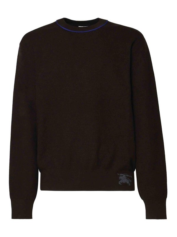 BURBERRY: crew necks - Cashmere Sweater With Knight Logo