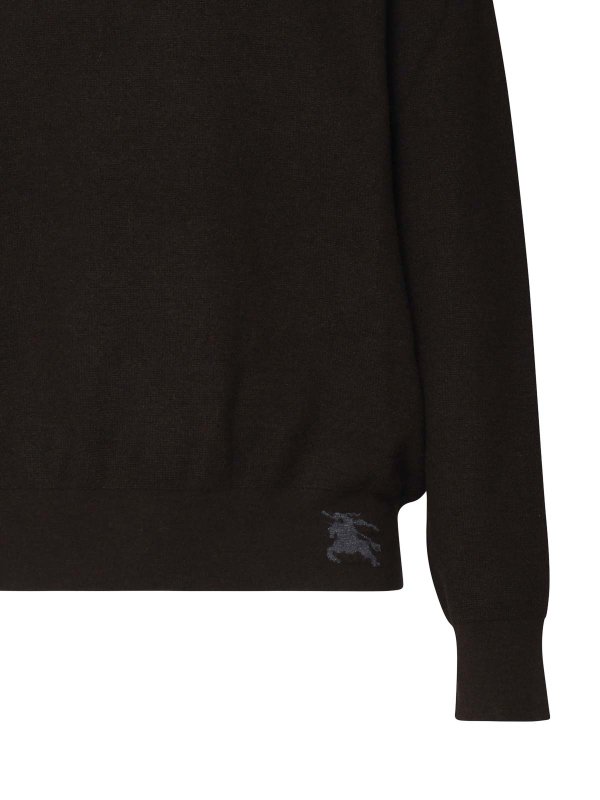 BURBERRY: crew necks online - Cashmere Sweater With Knight Logo