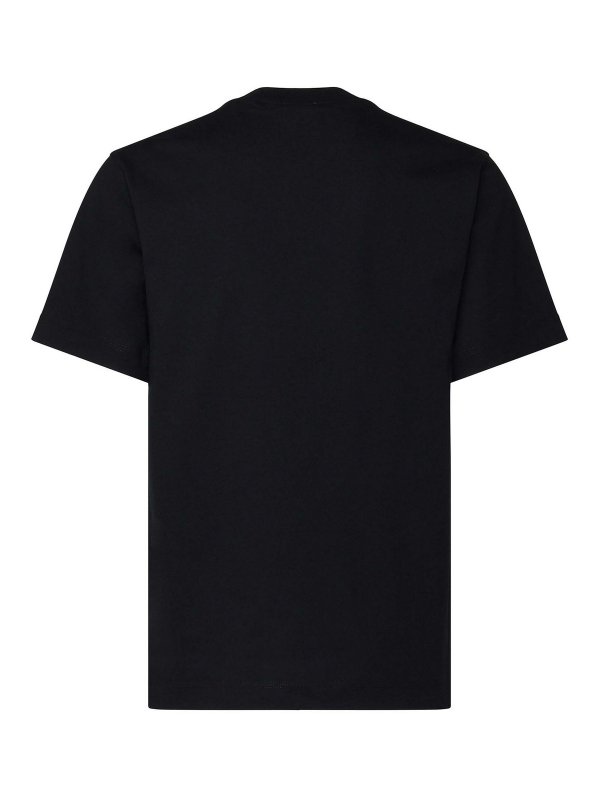 BURBERRY: t-shirt online - T-shirt con logo Graffiti in cotone