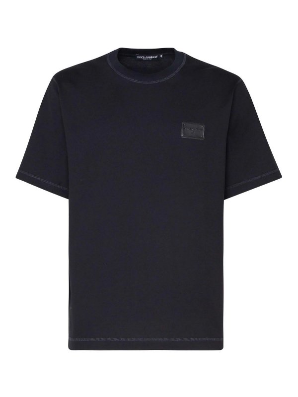 DOLCE & GABBANA: Tシャツ - Tシャツ - 黒