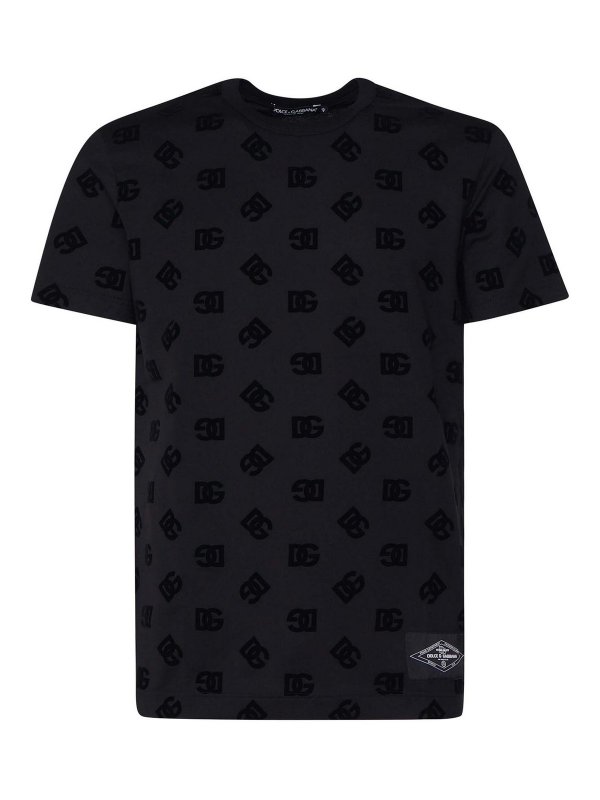 DOLCE & GABBANA: T-shirts - T-Shirt - Schwarz