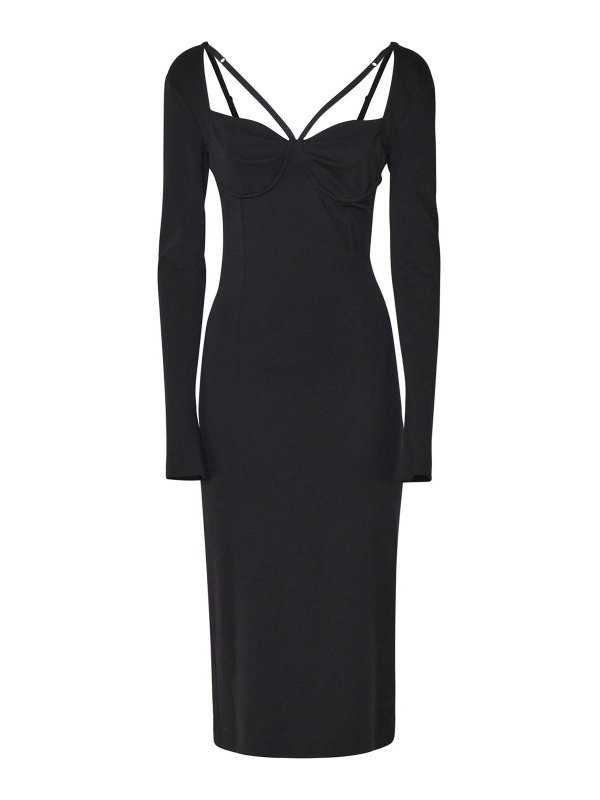 DOLCE & GABBANA: ニーレングスドレス - 膝丈ドレス - 黒