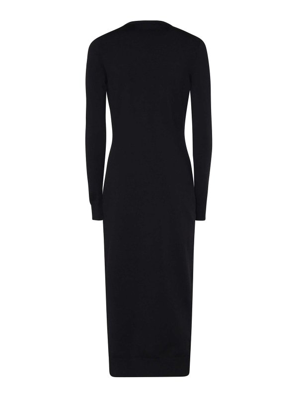 DOLCE & GABBANA: cardigan online - Cardigan Lungo In Maglia Di Viscosa Stretch