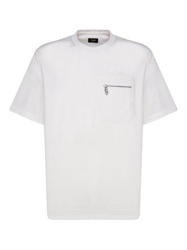 FENDI: t-shirts - T-Shirt In Jersey