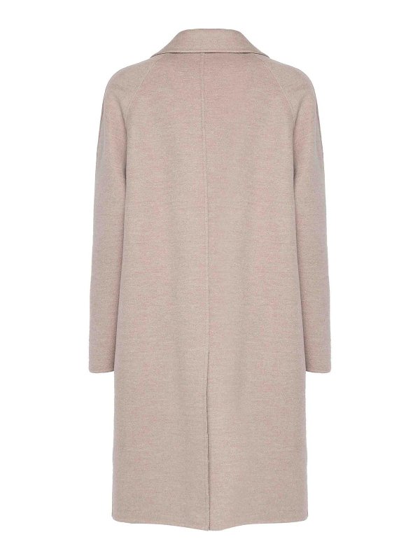 FENDI: trench coats online - Reversible Overcoat With Lapel Collar