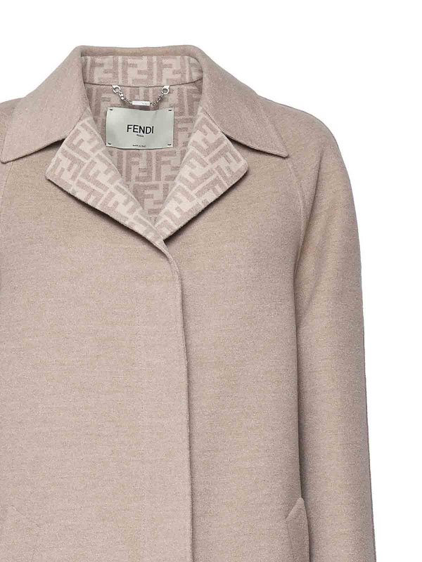 The Best Shops FENDI: trench coats - Reversible Overcoat With Lapel Collar