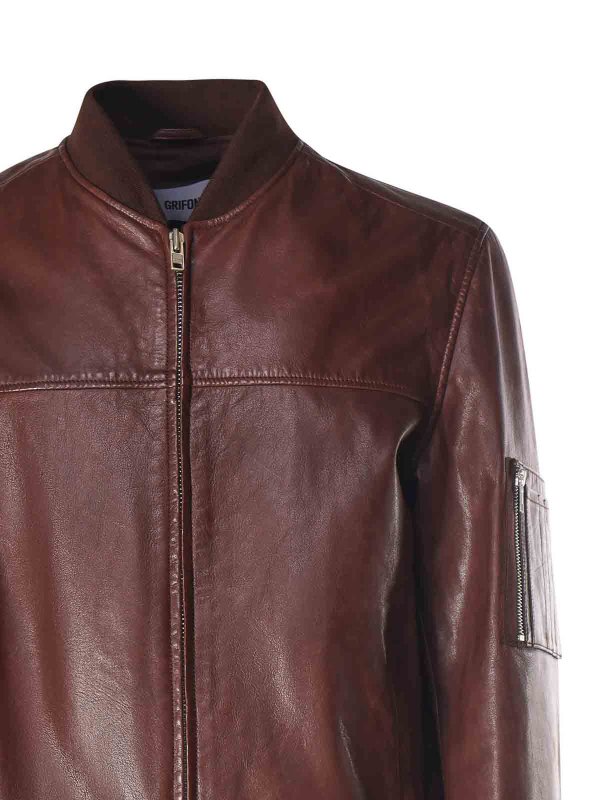 The Best Shops Mauro Grifoni: leather jacket - Letaher Jacket
