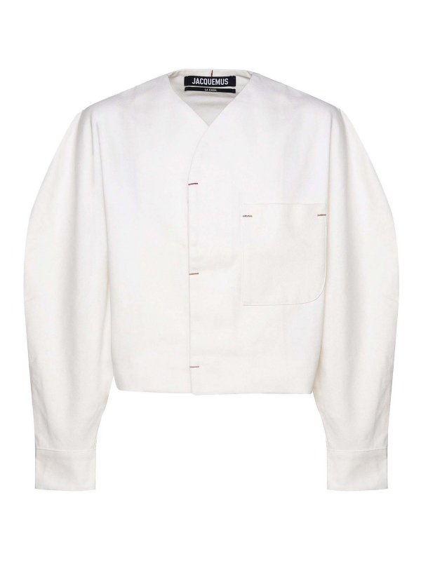 JACQUEMUS: シャツ - シャツ - 白