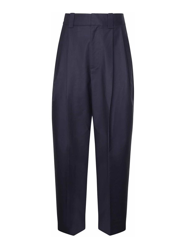 JACQUEMUS: カジュアルトラウザー - カジュアルパンツ - ブルー