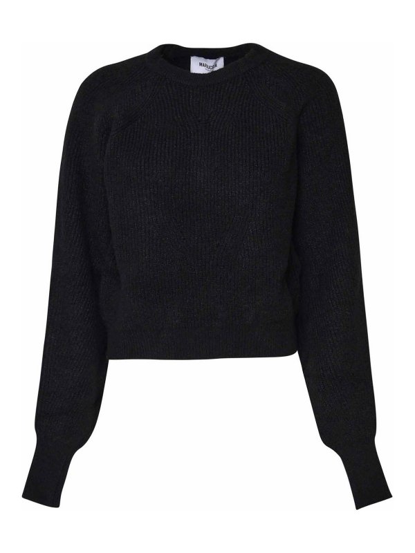 MARIUCCIA: Suéteres con cuello pico - Suéter Cuello Redondo - Negro